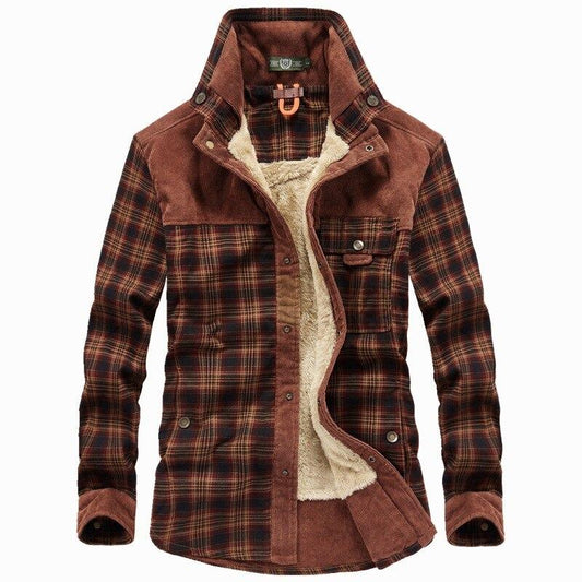 Plaid Fleece-Lined Jacket | Cozy & Stylish Outerwear