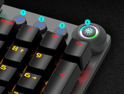 RGB Mechanical Gaming Keyboard | Customizable Lighting for Gaming Setup