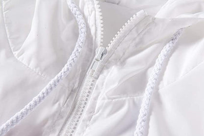 Rose Embroidered Hooded Jacket | Elegant Stylish Comfort