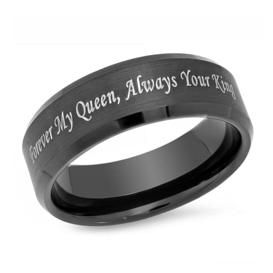 Royalty Titanium Couple Rings | Timeless Love