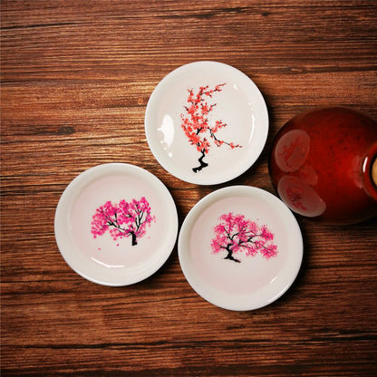 Sakura Blossom Ceramic Dishes | Heat-Sensitive Art: Cherry Blossom Tableware