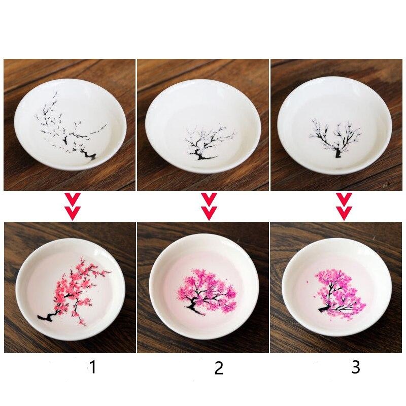 Sakura Blossom Ceramic Dishes | Heat-Sensitive Art: Cherry Blossom Tableware