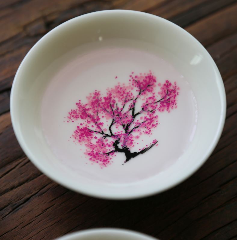 Sakura Blossom Ceramic Dishes | Heat-Sensitive Art: Cherry Blossom Tableware