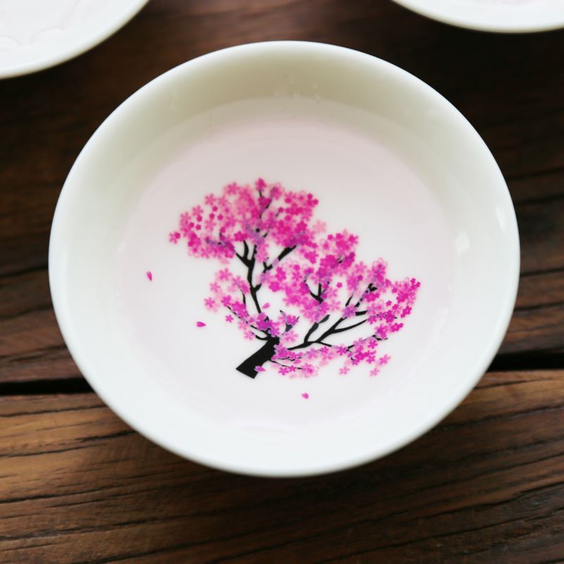 Sakura Blossom Ceramic Dishes | Heat-Sensitive Art: Cherry Blossom Tableware