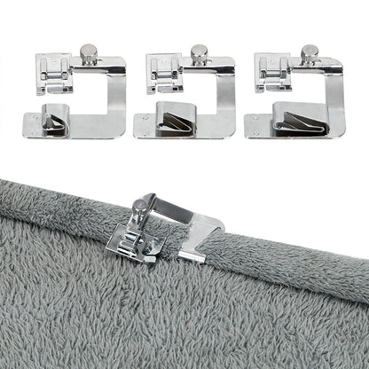 Sewing Machine Hemming Presser Foot | Adjustable Guide for Seamless Hemming Results