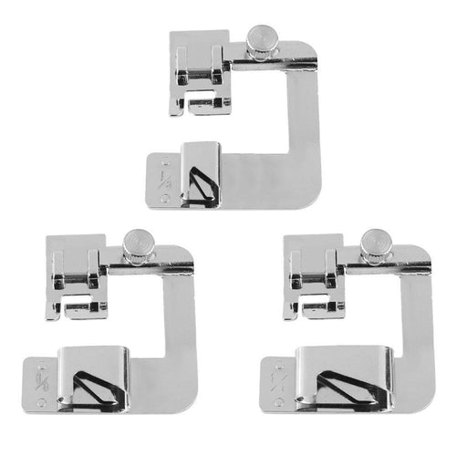 Sewing Machine Hemming Presser Foot | Adjustable Guide for Seamless Hemming Results