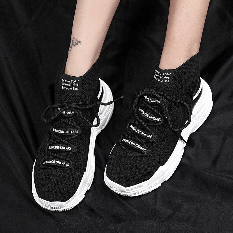 Shark Design High-Top Sneakers | Bold Style Sneakers