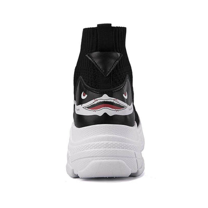 Shark Design High-Top Sneakers | Bold Style Sneakers