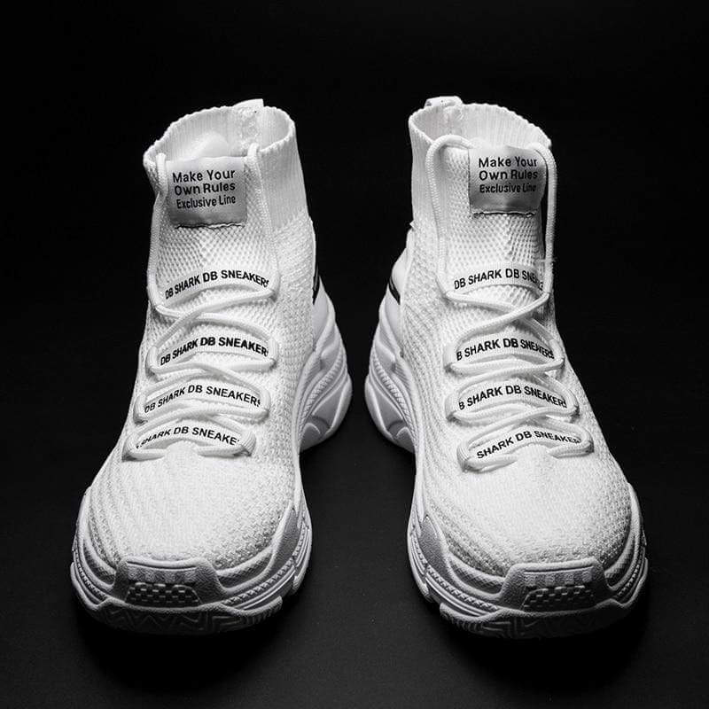 Shark Design High-Top Sneakers | Bold Style Sneakers