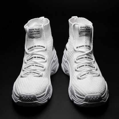 Shark Design High-Top Sneakers | Bold Style Sneakers