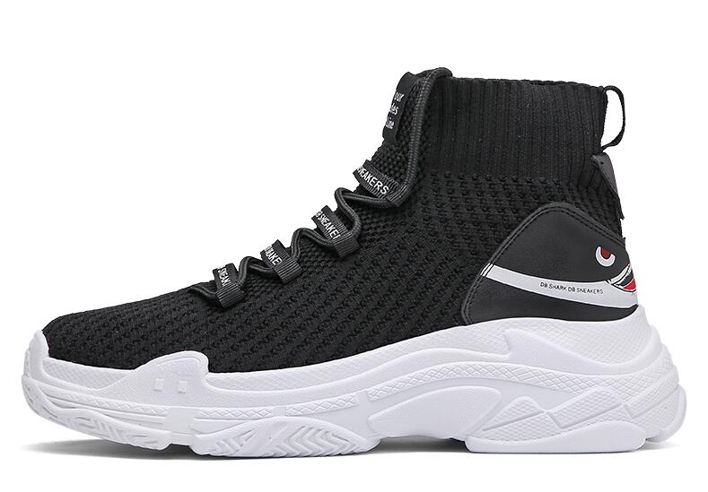 Shark Design High-Top Sneakers | Bold Style Sneakers