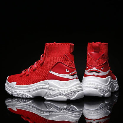 Shark Design High-Top Sneakers | Bold Style Sneakers