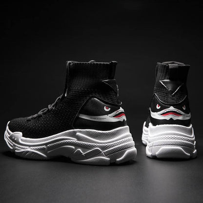 Shark Design High-Top Sneakers | Bold Style Sneakers