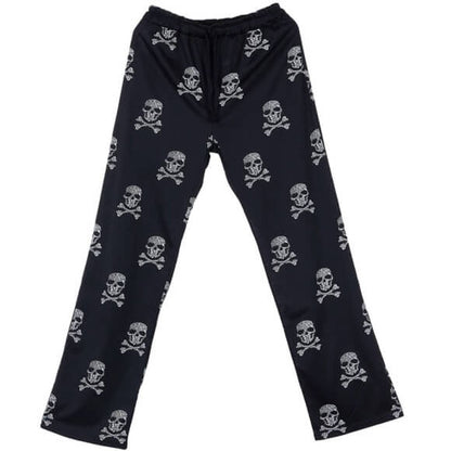 Skull Print Lounge Pants | Cozy Elastic Waist Edgy Loungewear
