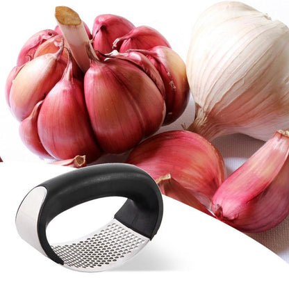 Stainless Steel Garlic Press | Effortless Crushing & Easy Clean