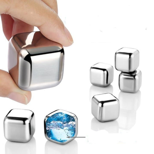 Stainless Steel Ice Cubes | Keeps Drinks Cold & Non-Diluting