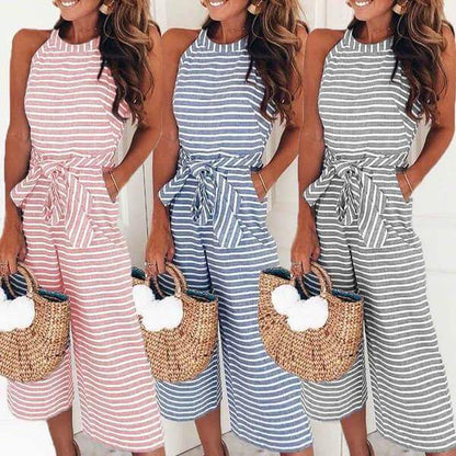 Striped Summer Jumpsuit | Effortless Style