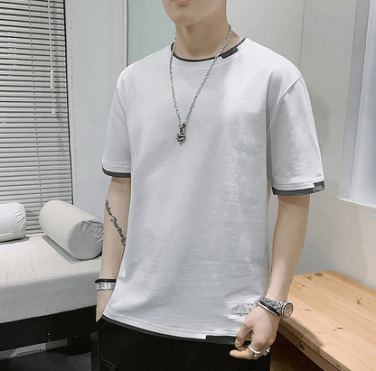Stylish Two-Tone T-Shirt | Casual Comfort T-Shirt