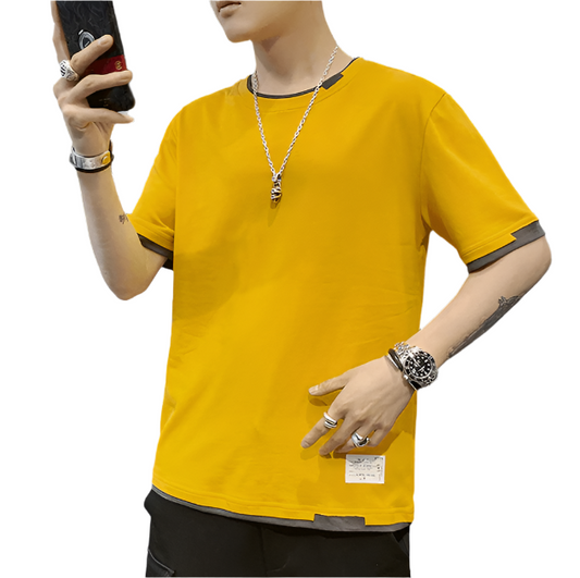 Stylish Two-Tone T-Shirt | Casual Comfort T-Shirt