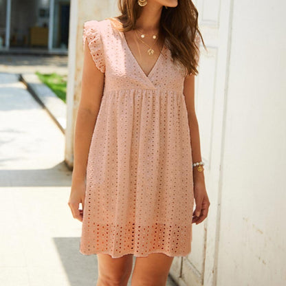 Summer Eyelet Dress | Flowy | Stylish & Chic