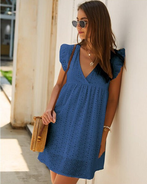 Summer Eyelet Dress | Flowy | Stylish & Chic