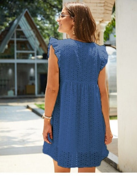 Summer Eyelet Dress | Flowy | Stylish & Chic