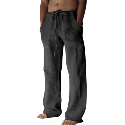 Sun and Nature Linen Pants | Relaxed Fit Linen Trousers for Artistic Style