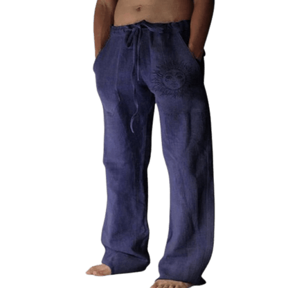 Sun and Nature Linen Pants | Relaxed Fit Linen Trousers for Artistic Style