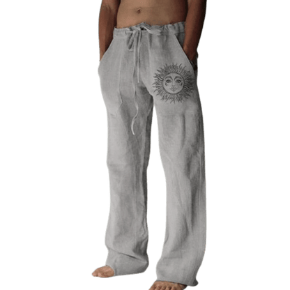 Sun and Nature Linen Pants | Relaxed Fit Linen Trousers for Artistic Style