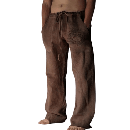Sun and Nature Linen Pants | Relaxed Fit Linen Trousers for Artistic Style