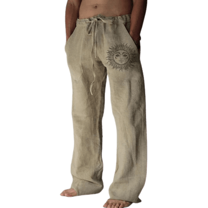 Sun and Nature Linen Pants | Relaxed Fit Linen Trousers for Artistic Style