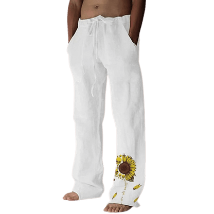 Sun and Nature Linen Pants | Relaxed Fit Linen Trousers for Artistic Style
