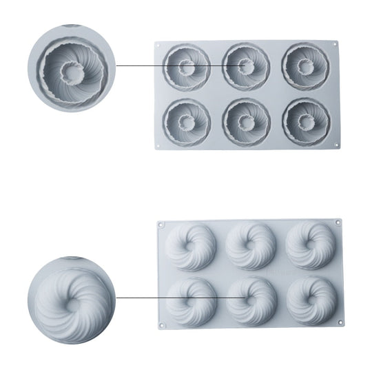 Swirl Design Silicone Cake Mold | Versatile Baking Tool