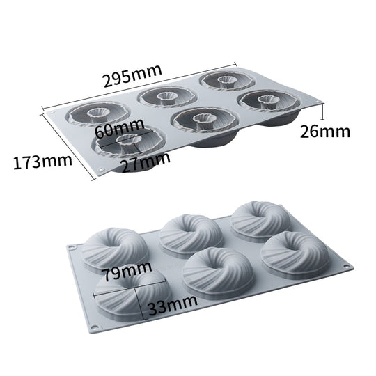 Swirl Design Silicone Cake Mold | Versatile Baking Tool