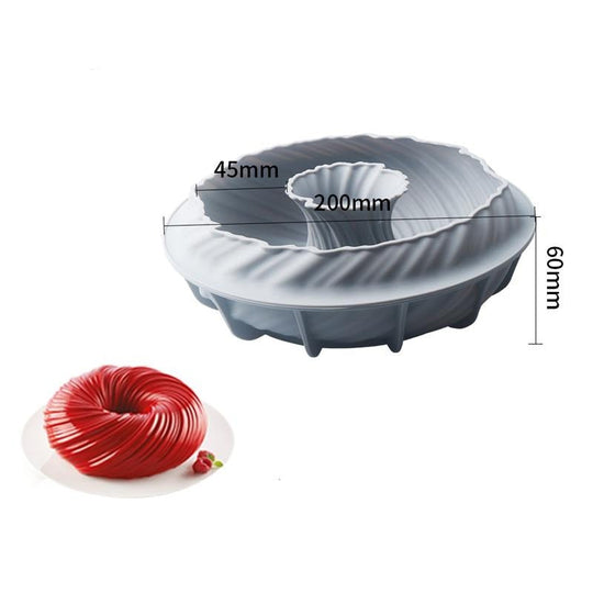 Swirl Design Silicone Cake Mold | Versatile Baking Tool