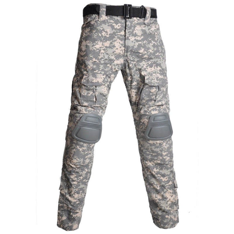 Tactical Combat Pants | Reinforced Knee Protection | Camo & Multi-Pocket Design