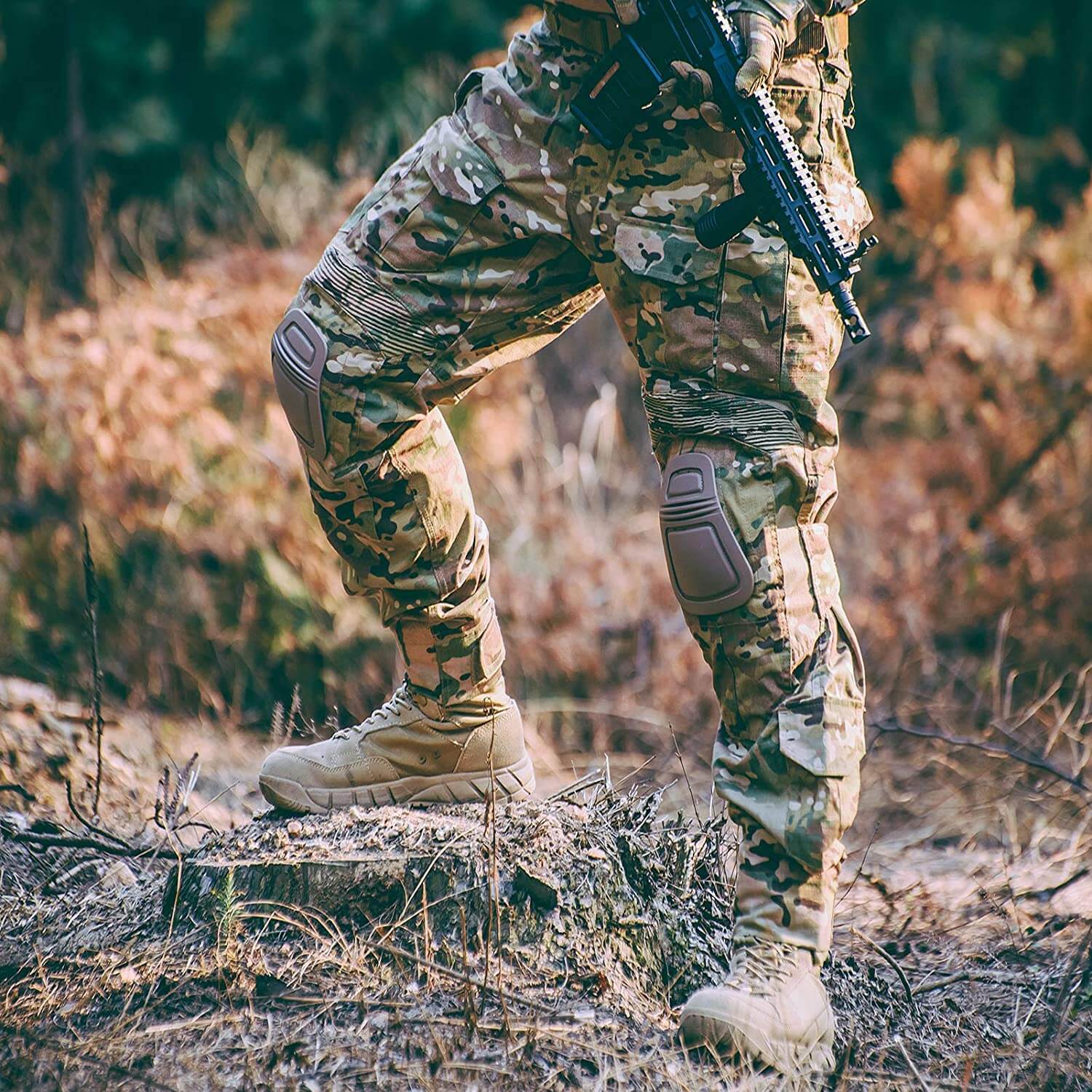 Tactical Combat Pants | Reinforced Knee Protection | Camo & Multi-Pocket Design