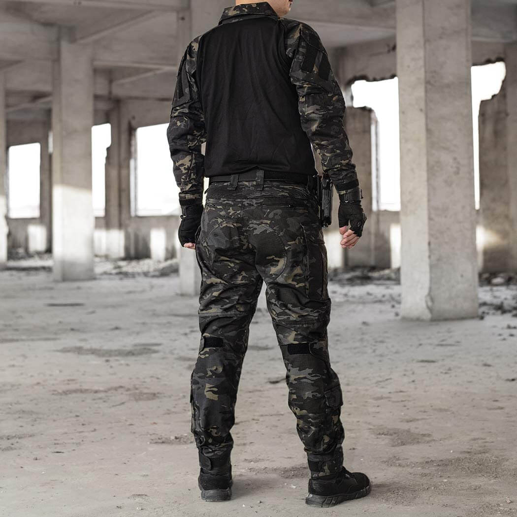 Tactical Combat Pants | Reinforced Knee Protection | Camo & Multi-Pocket Design