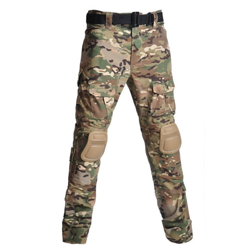 Tactical Combat Pants | Reinforced Knee Protection | Camo & Multi-Pocket Design