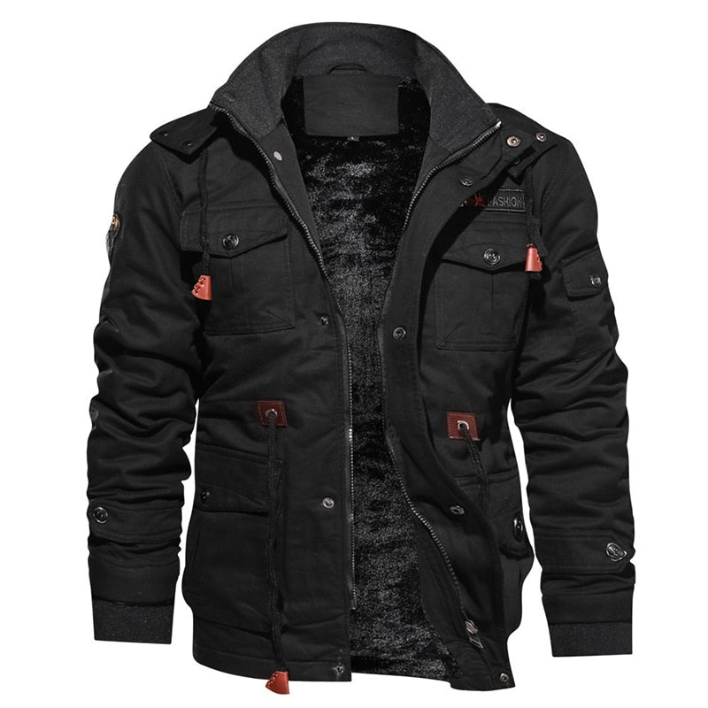 Tactical Men's Jacket | Water-Resistant | Warm | and Durable Outdoor Wear