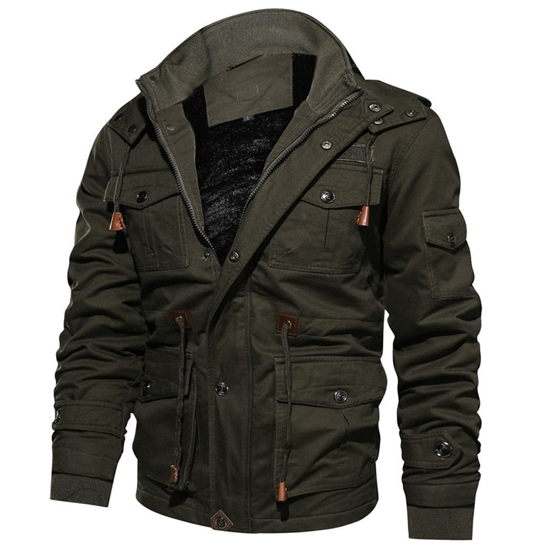 Tactical Men's Jacket | Water-Resistant | Warm | and Durable Outdoor Wear