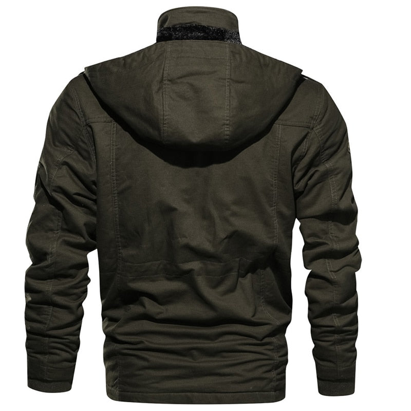 Tactical Men's Jacket | Water-Resistant | Warm | and Durable Outdoor Wear