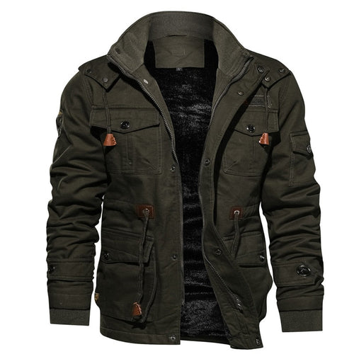 Tactical Men's Jacket | Water-Resistant | Warm | and Durable Outdoor Wear