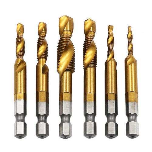 Titanium Coated Drill and Tap Bits Set | Durable Precision Drilling Tools