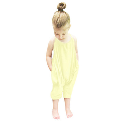 Toddler Cotton Jumpsuit with Pockets | Soft & Comfortable Style