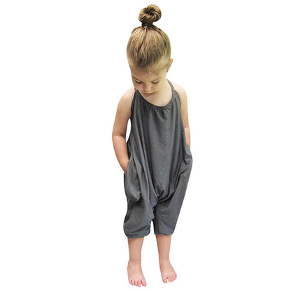 Toddler Cotton Jumpsuit with Pockets | Soft & Comfortable Style