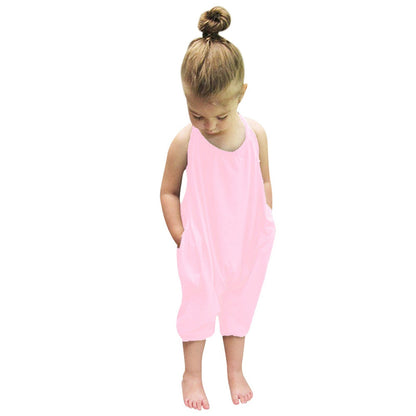 Toddler Cotton Jumpsuit with Pockets | Soft & Comfortable Style