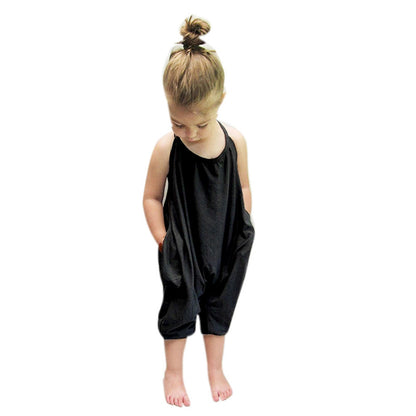Toddler Cotton Jumpsuit with Pockets | Soft & Comfortable Style