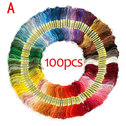 Ultimate Embroidery Tool Kit | 100 Color Threads & Accessories