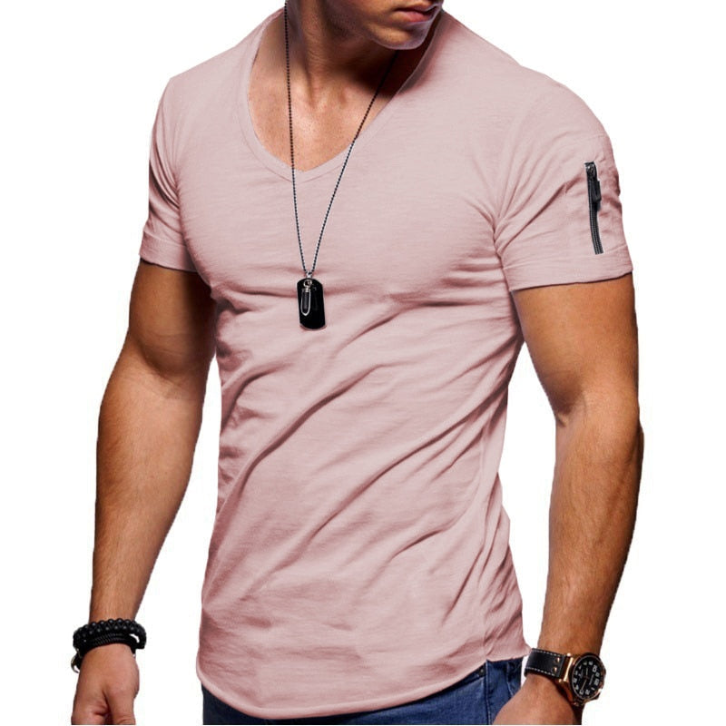 Ultimate Muscle Fit T-Shirt | Zipper Pocket Design